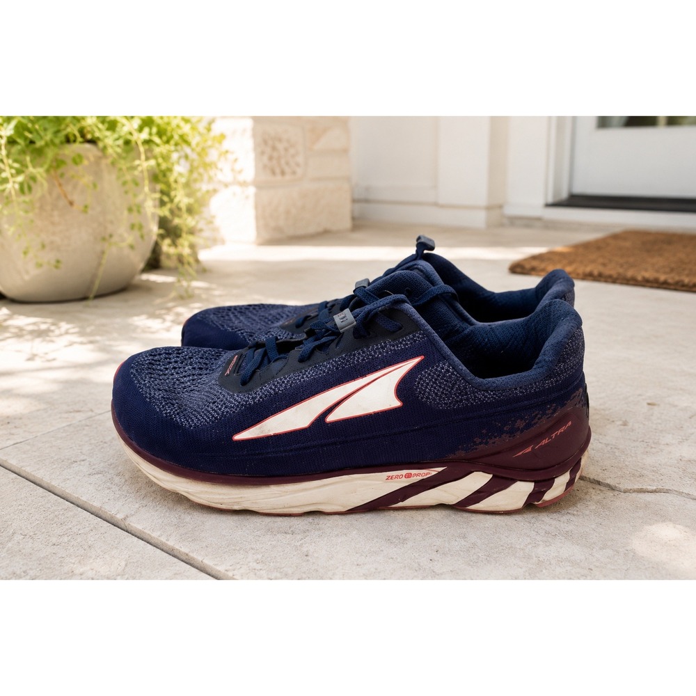 Altra Torin 4 Plush Womens 9.5 Navy Blue Maroon Running Shoes ALW1937K005